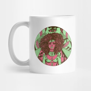 Pink Mint Kemet Warrior Mug